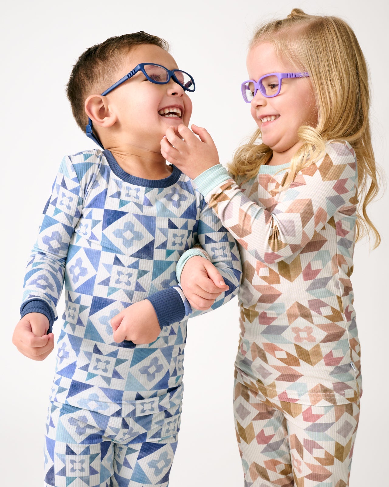 Kaleidoscope Dreams Ribbed Two-Piece Pajama Set