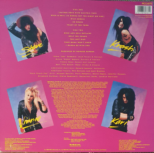 Pretty Boy Floyd ‎– Leather Boyz With Electric Toyz - VINYL LP, ORIGINAL 1989 ISSUE