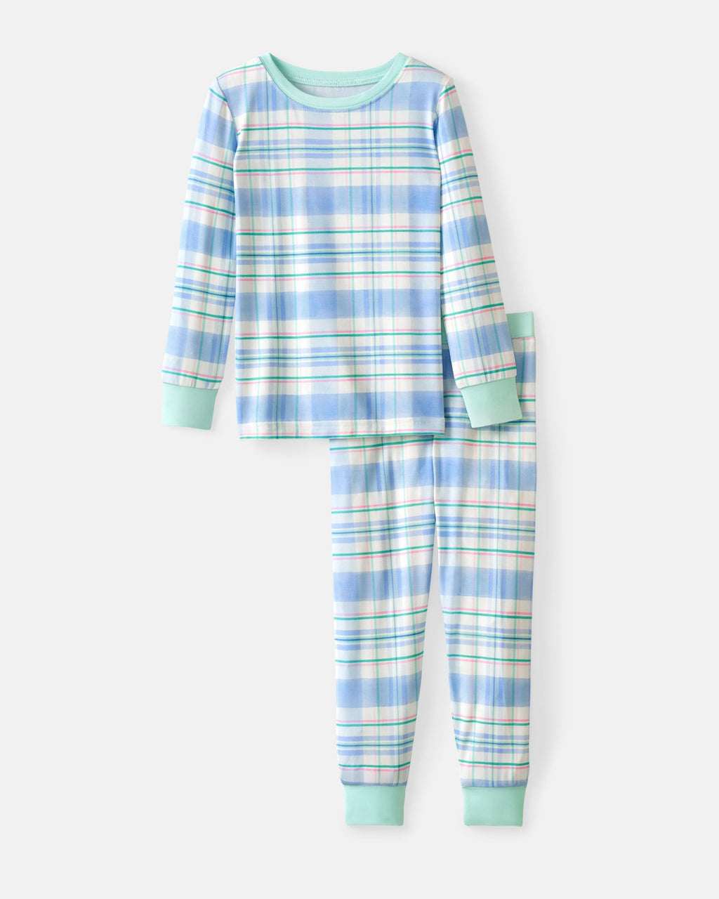 Springtime Plaid Two-Piece Pajama Set