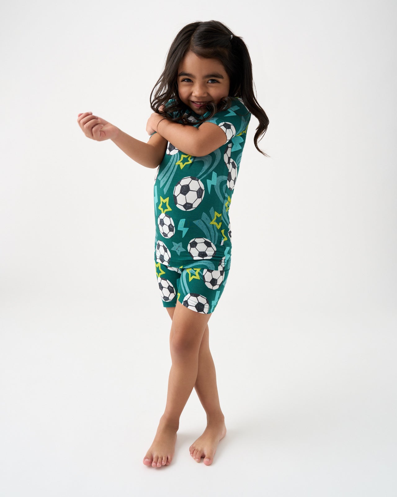 Soccer Stars Two-Piece Short Sleeve & Shorts Pajama Set