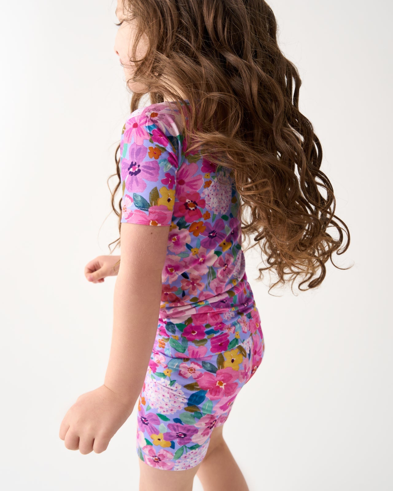 Sweet Sprigs Two-Piece Short Sleeve & Shorts Pajama Set
