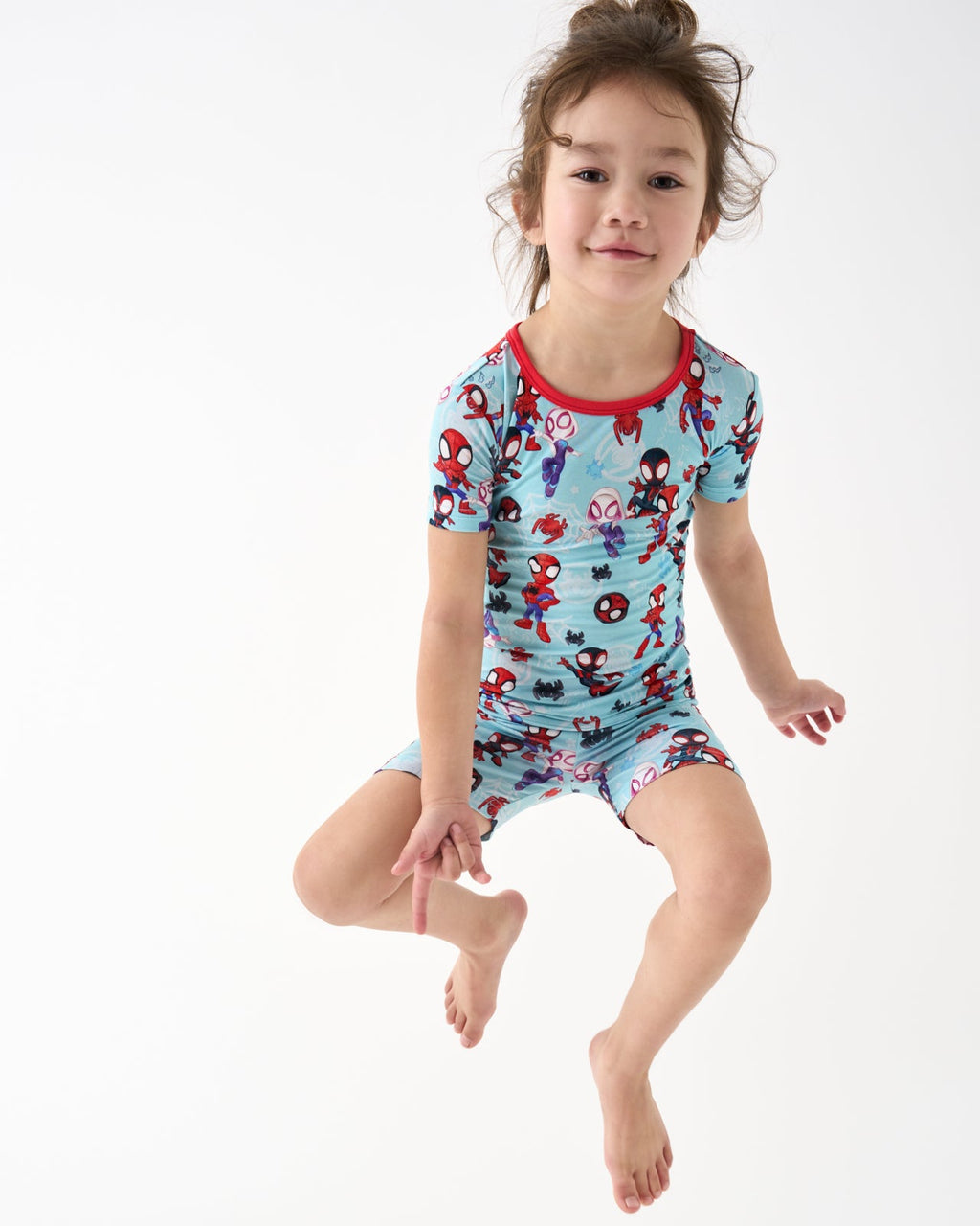 Spidey & His Amazing Friends Tiny Webs Two-Piece Short Sleeve & Shorts Pajama Set