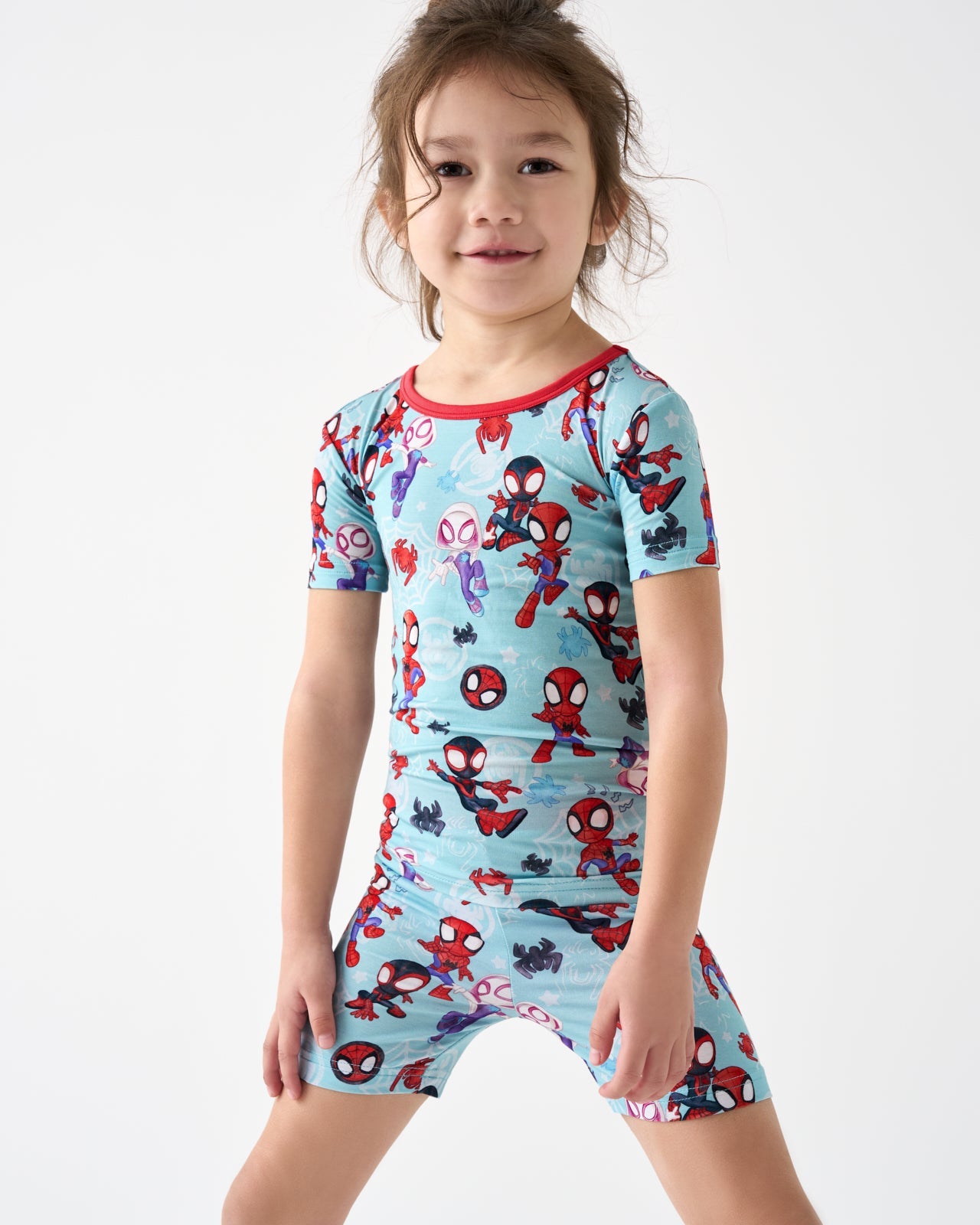 Spidey & His Amazing Friends Tiny Webs Two-Piece Short Sleeve & Shorts Pajama Set