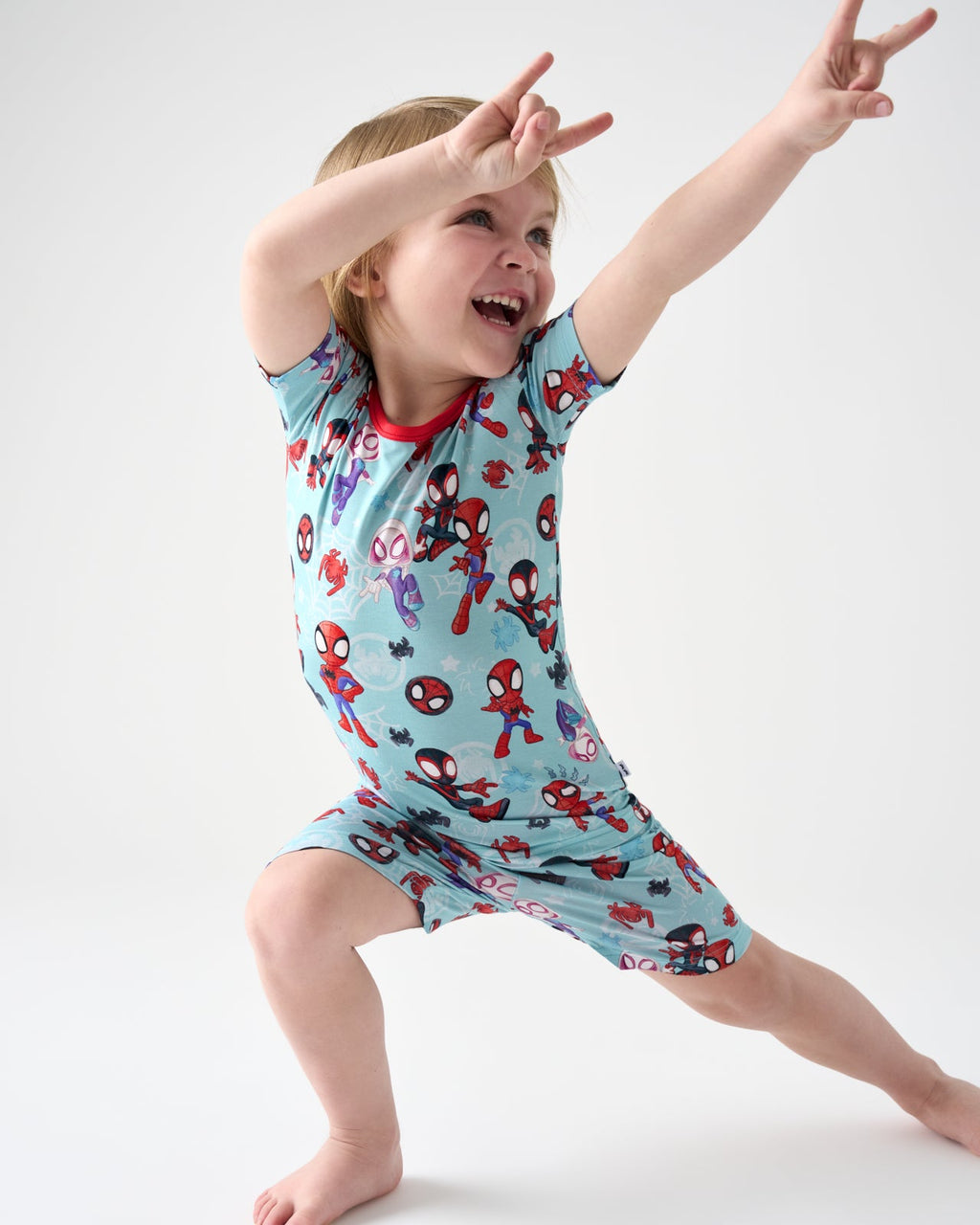 Spidey & His Amazing Friends Tiny Webs Two-Piece Short Sleeve & Shorts Pajama Set