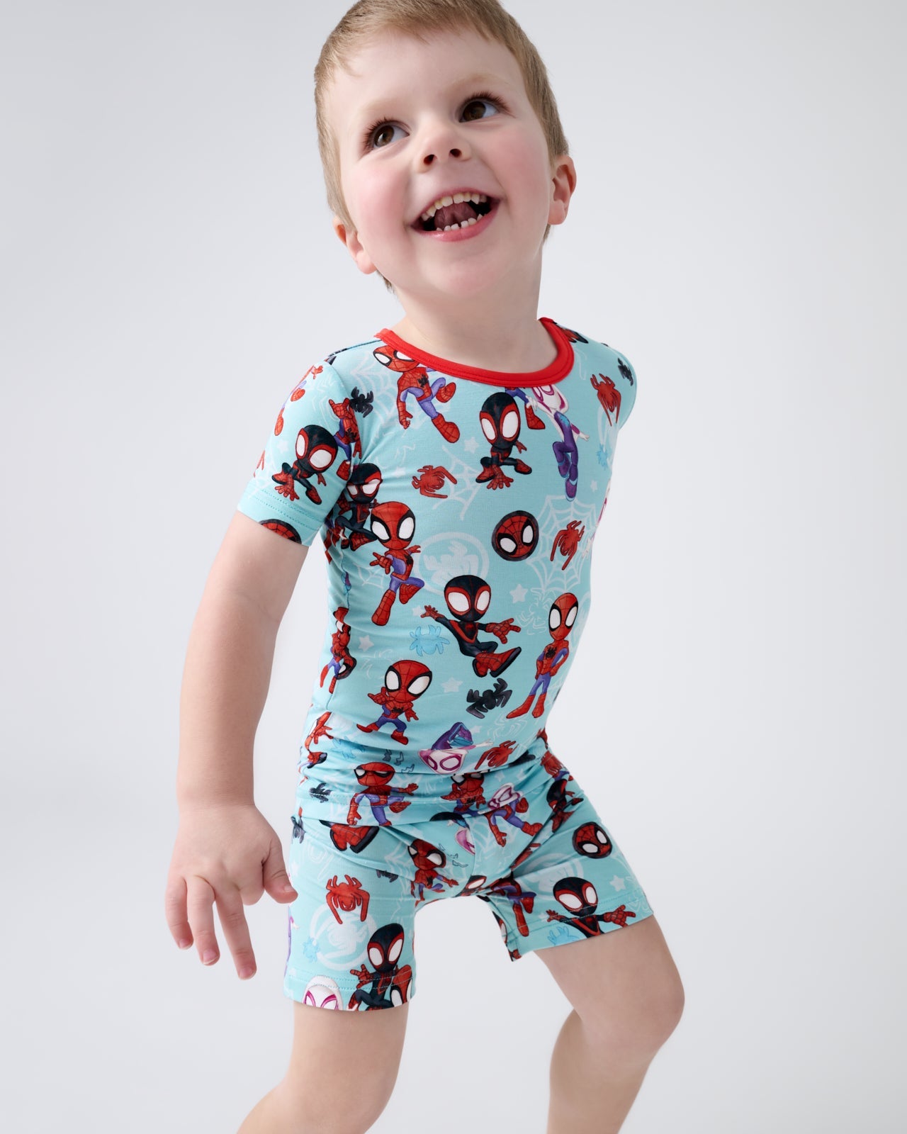 Spidey & His Amazing Friends Tiny Webs Two-Piece Short Sleeve & Shorts Pajama Set