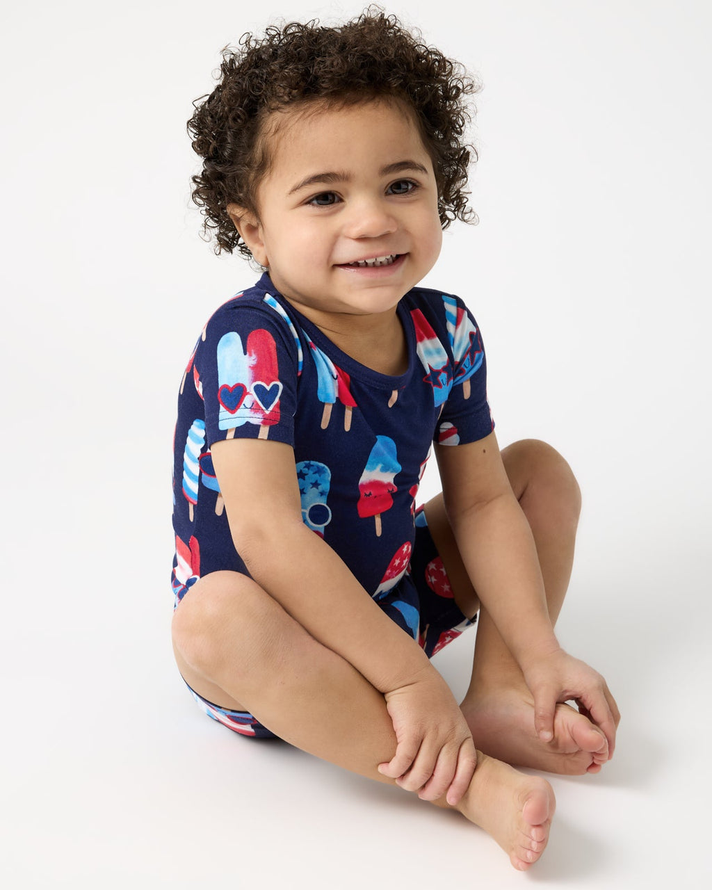 Sparkle Treats Two-Piece Short Sleeve & Shorts Pajama Set