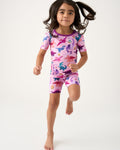 Roar & Explore Pink Two-Piece Short Sleeve & Shorts Pajama Set