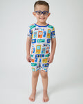 Game On Two-Piece Short Sleeve & Shorts Pajama Set