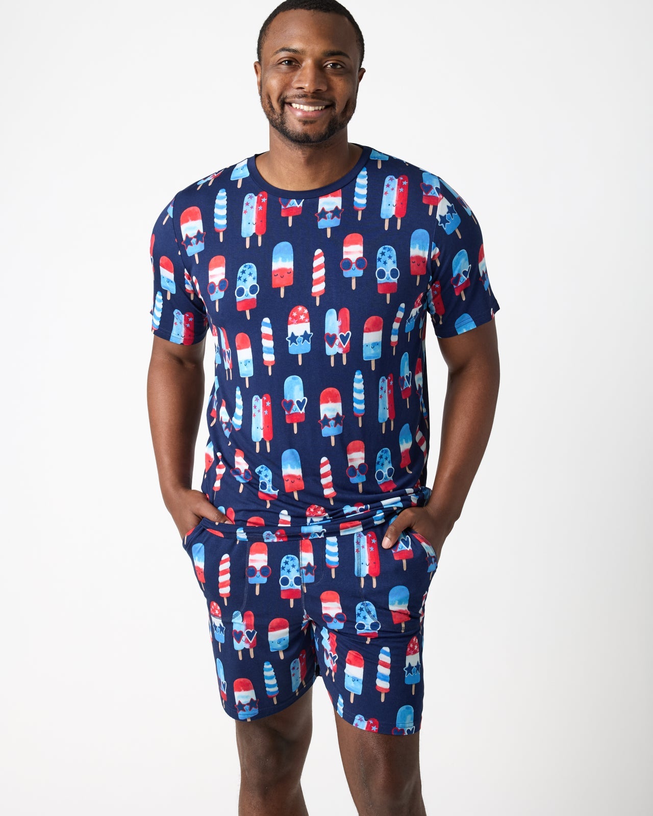 Sparkle Treats Men's Short Sleeve Pajama Top