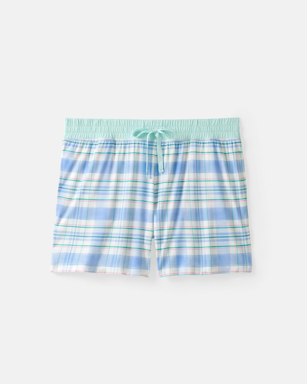 Springtime Plaid Women's Pajama Shorts
