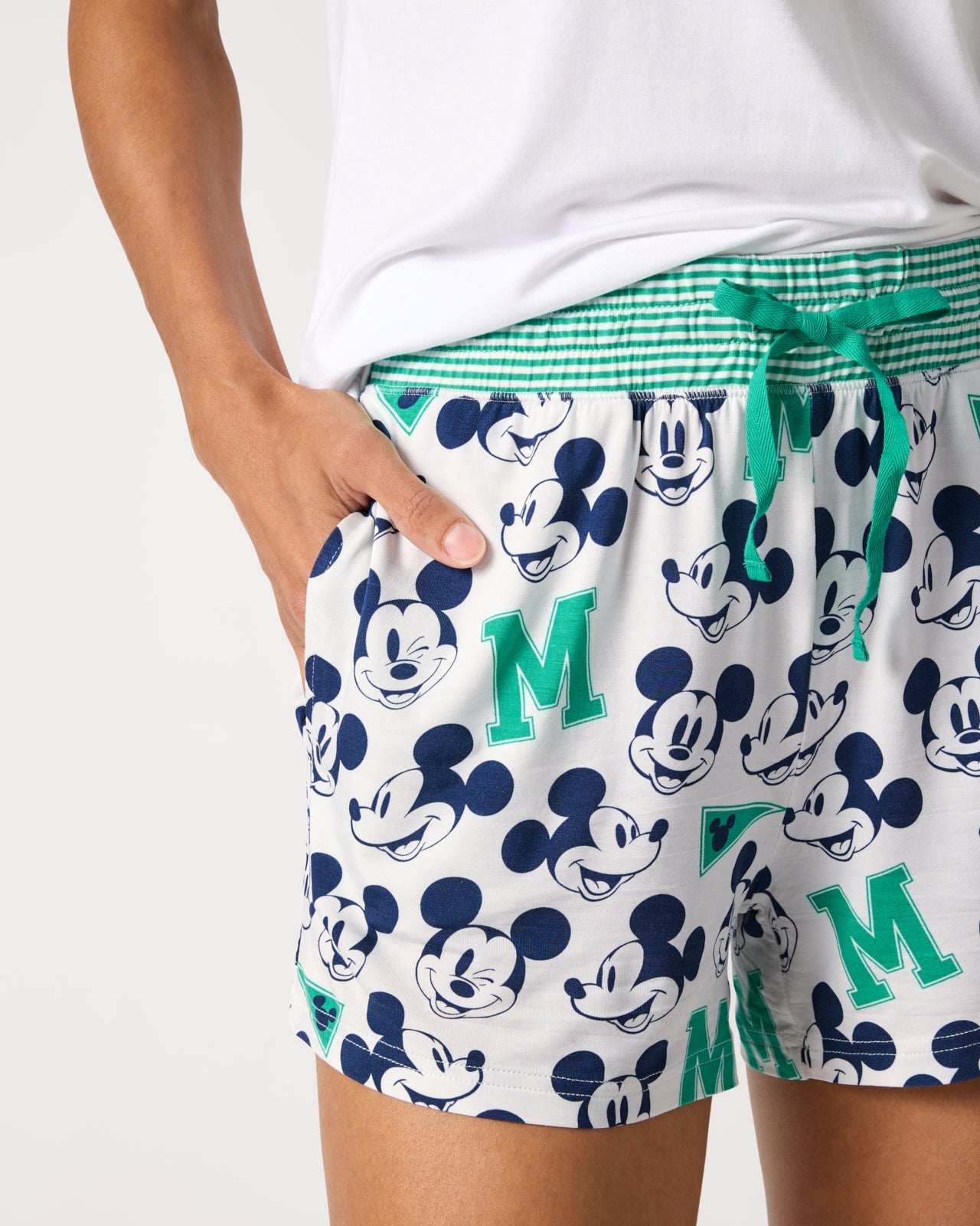 Disney Varsity Mickey Mouse Women's Pajama Shorts
