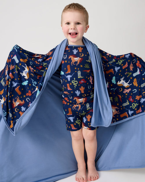 Blue Rancher Roundup Large Cloud Blanket®