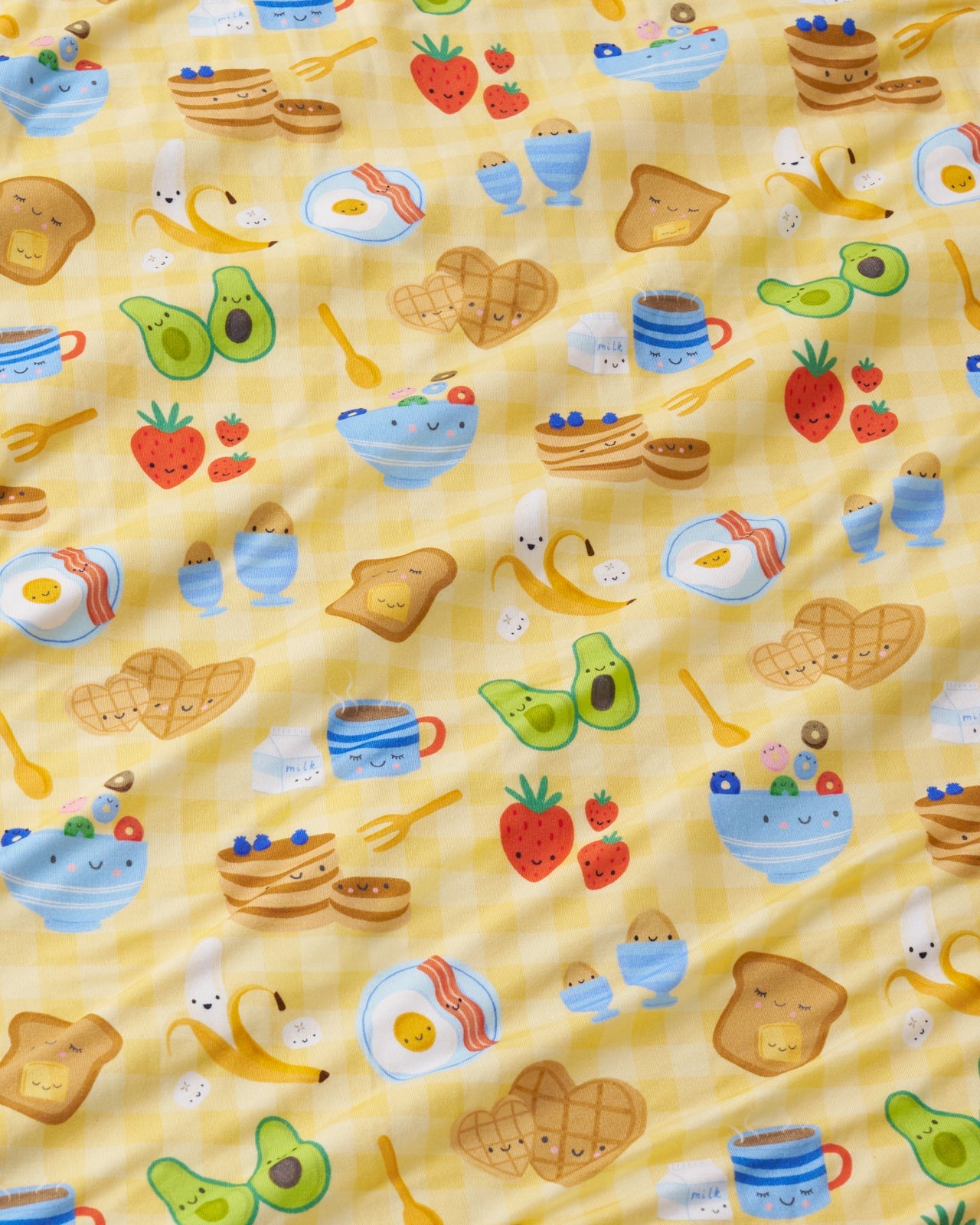 Breakfast Bunch Swaddle & Beanie Set