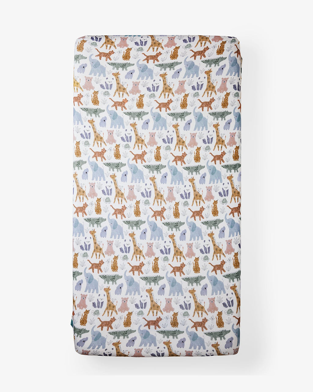 Sweet Safari Fitted Mini Crib Sheet