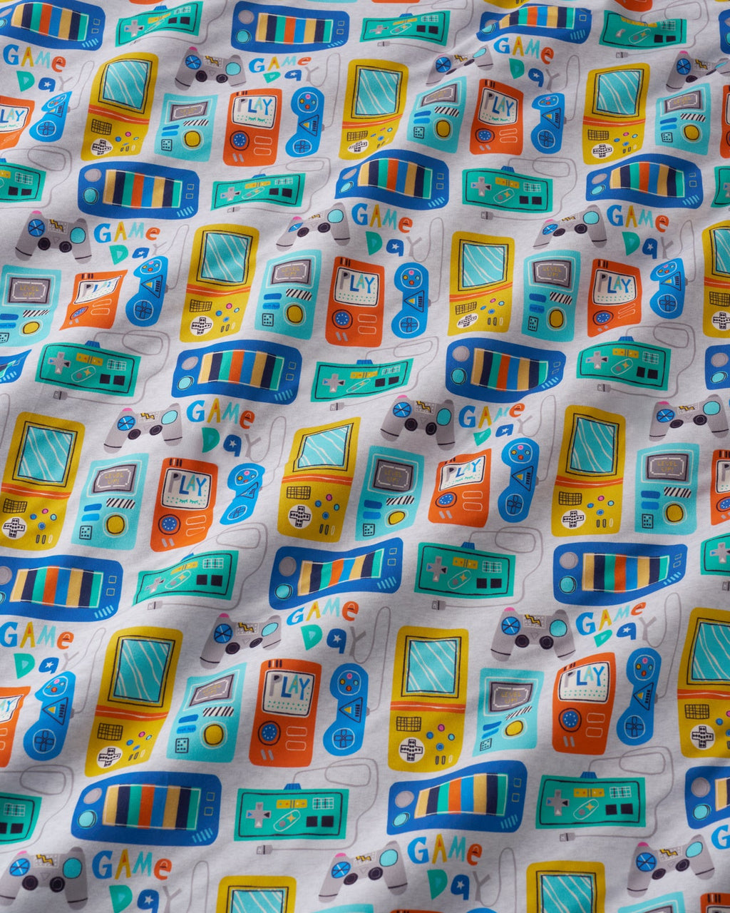 Game On Two-Piece Short Sleeve & Shorts Pajama Set