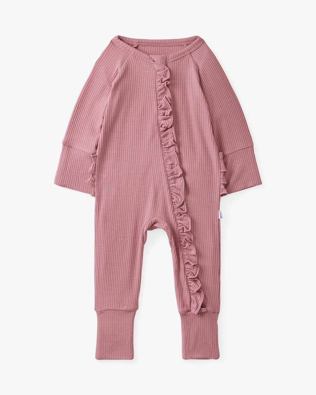 Rosewood Ribbed Ruffle Zippy
