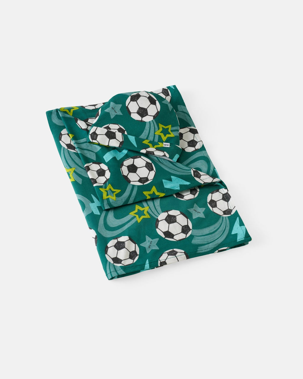 Soccer Stars Swaddle & Beanie Set