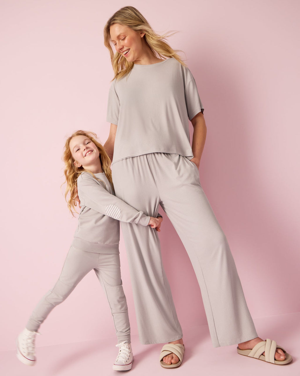 Dove Gray Women's Ribbed Boxy Tee