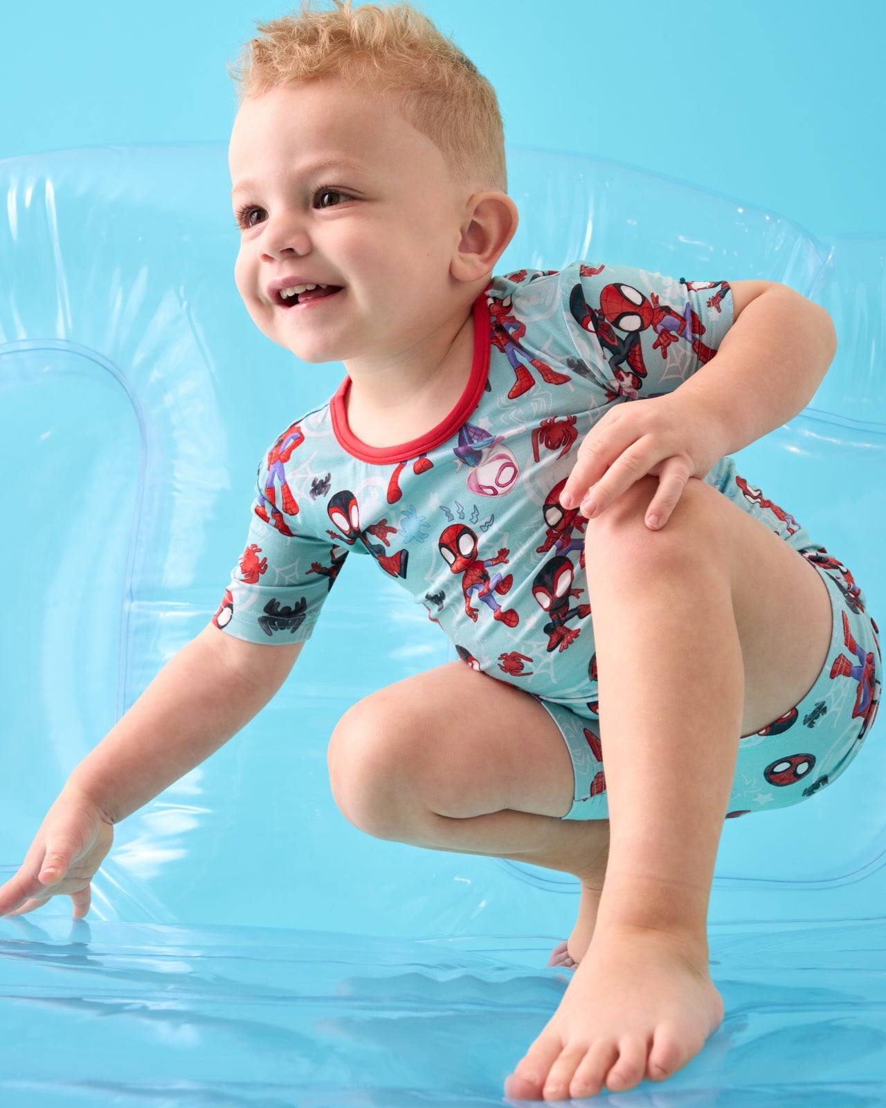 Spidey & His Amazing Friends Tiny Webs Two-Piece Short Sleeve & Shorts Pajama Set