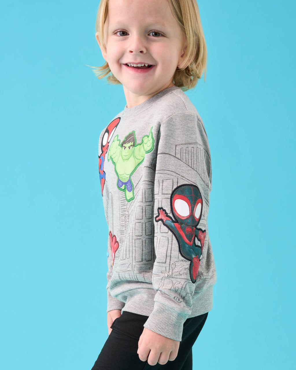 Spidey & His Amazing Friends Mighty City Heroes Crewneck Sweatshirt