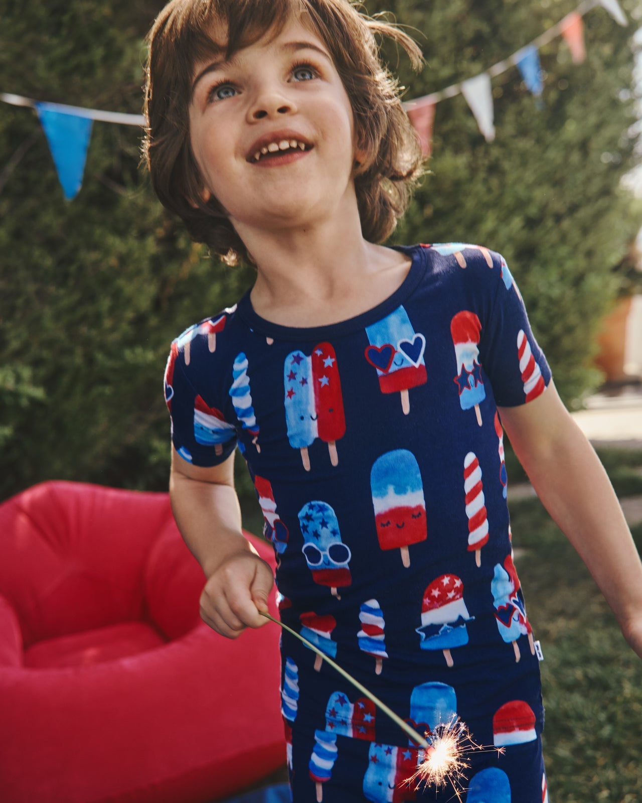 Sparkle Treats Two-Piece Short Sleeve & Shorts Pajama Set