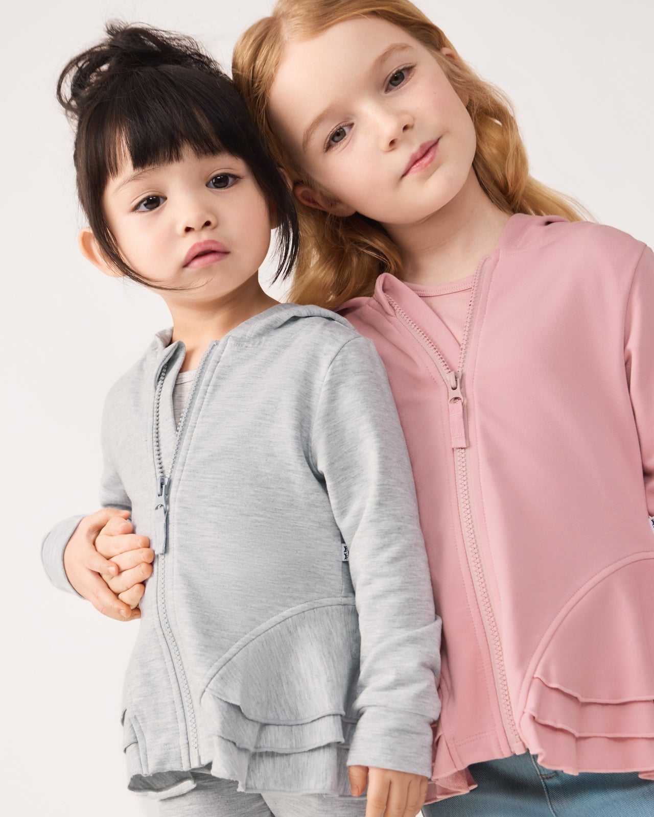 Mauve Blush Peplum Hoodie