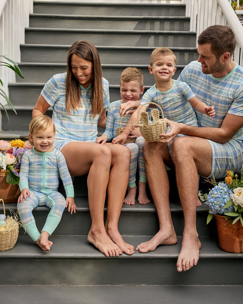 Springtime Plaid Two-Piece Pajama Set