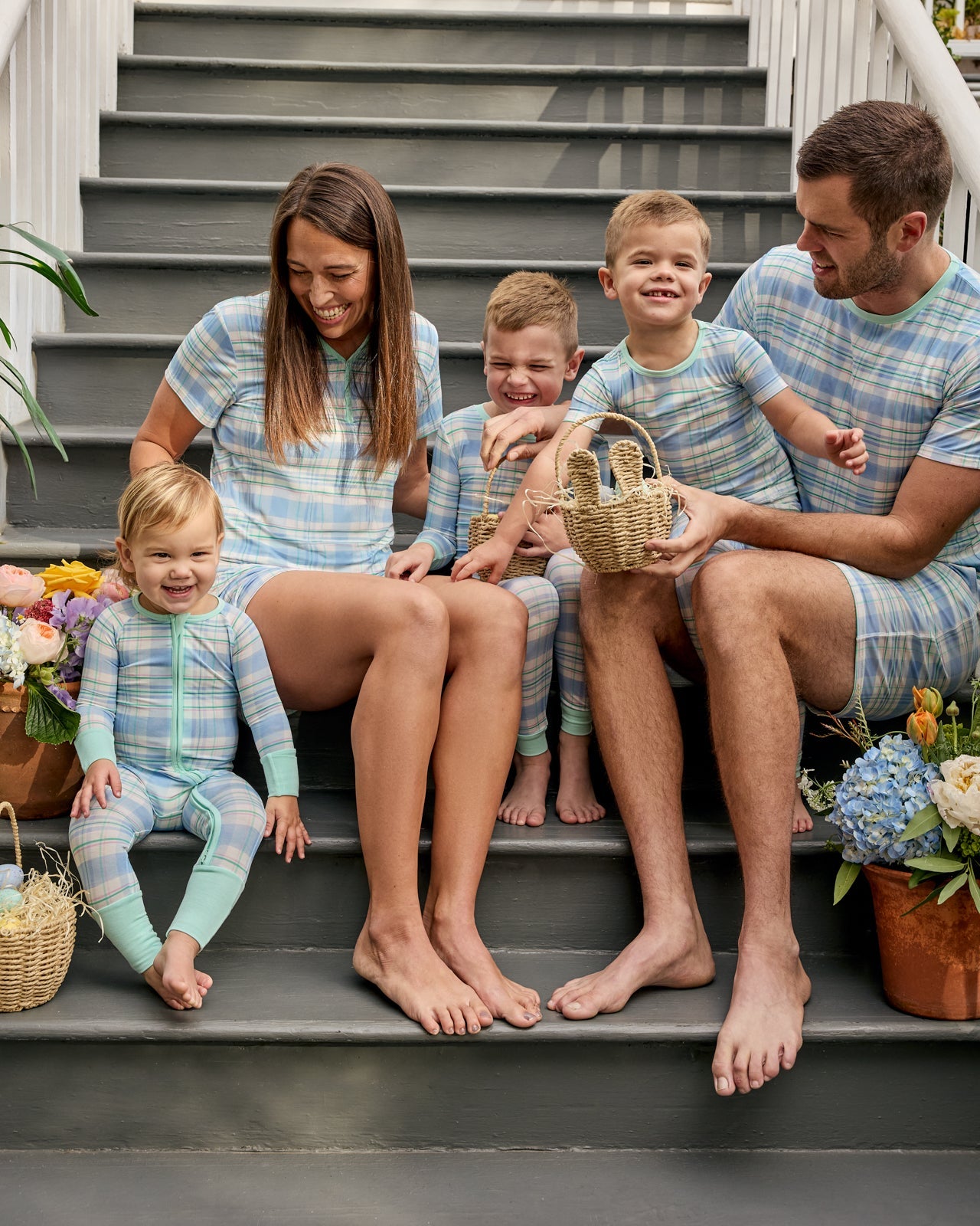 Springtime Plaid Two-Piece Pajama Set