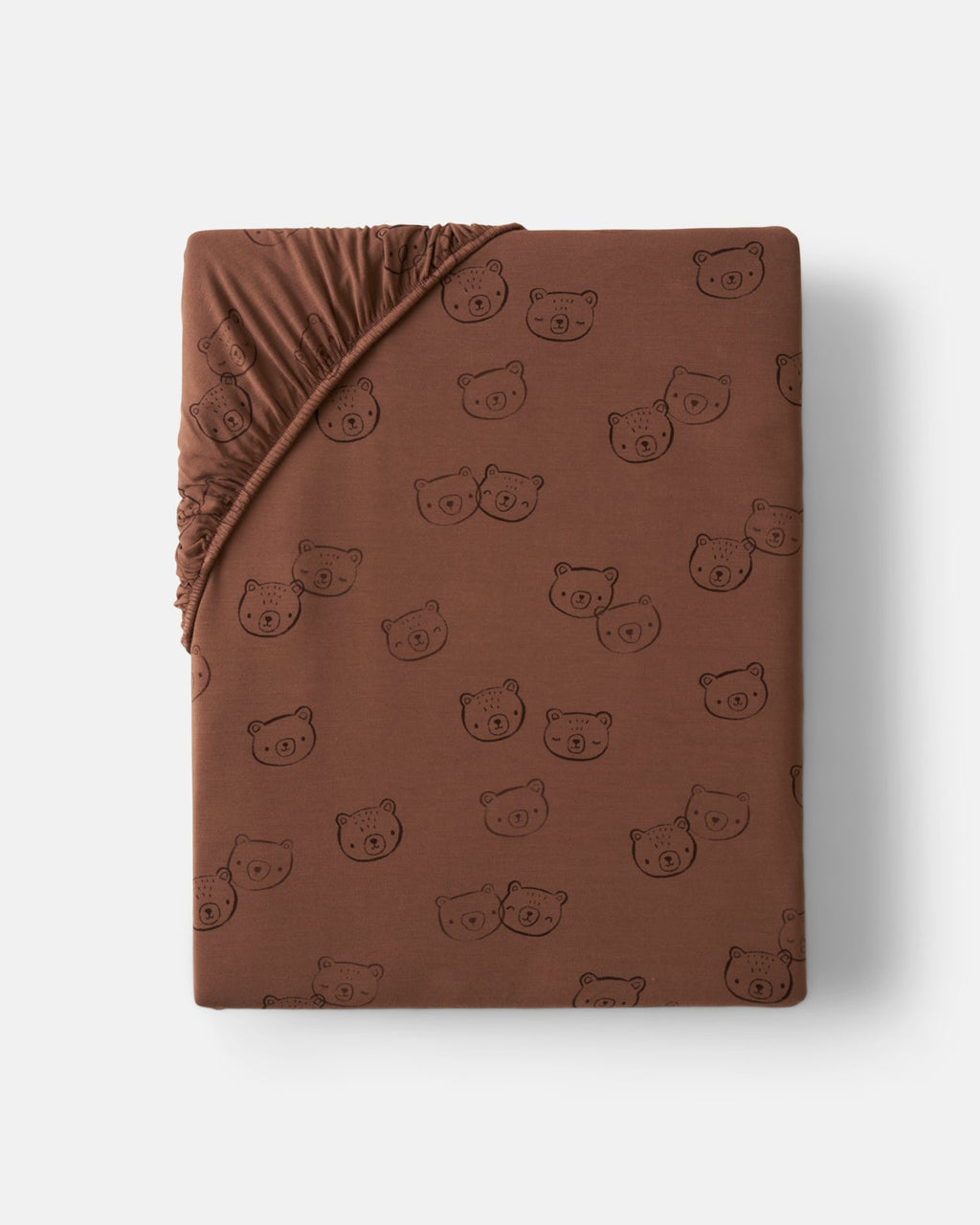 Teddy Tracks Fitted Crib Sheet