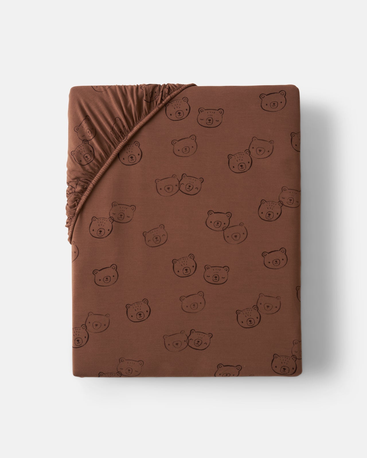 Teddy Tracks Fitted Crib Sheet