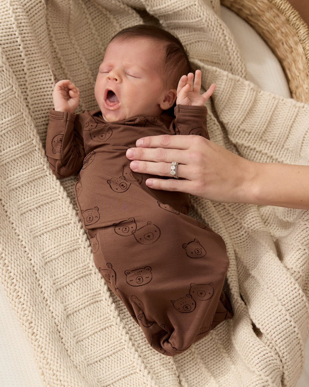 Teddy Tracks Infant Gown