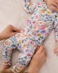 Tiny Blooms Fold Over Legging