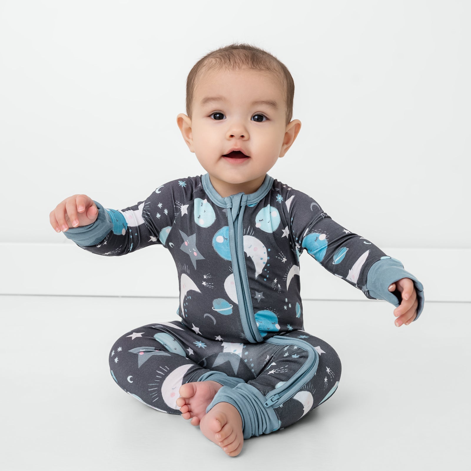 Blue To the Moon & Back Zippy