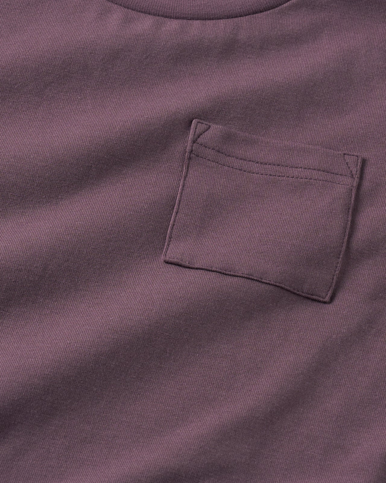 Vintage Plum Relaxed Pocket Tee