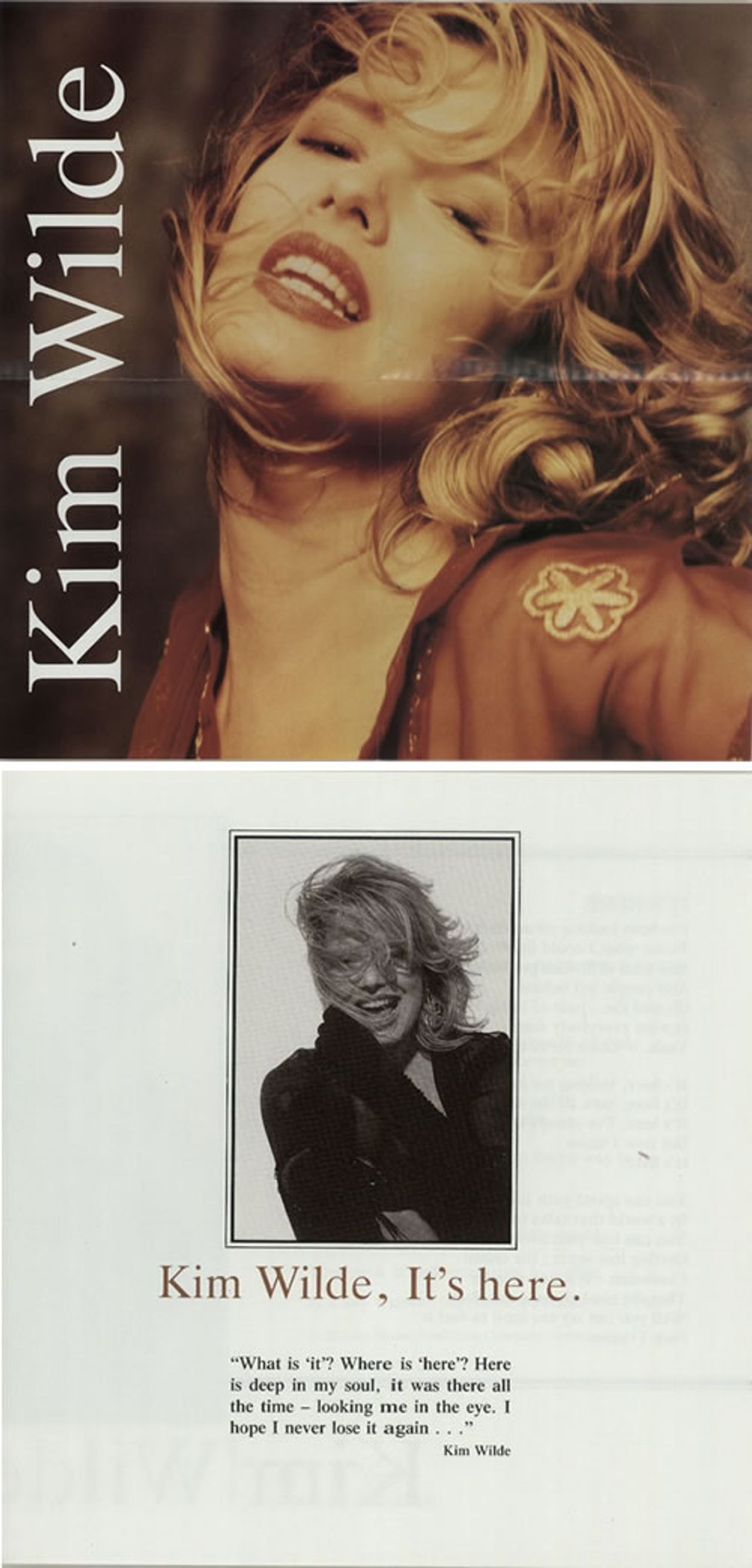 Kim Wilde It's Here + Box UK 7" box set