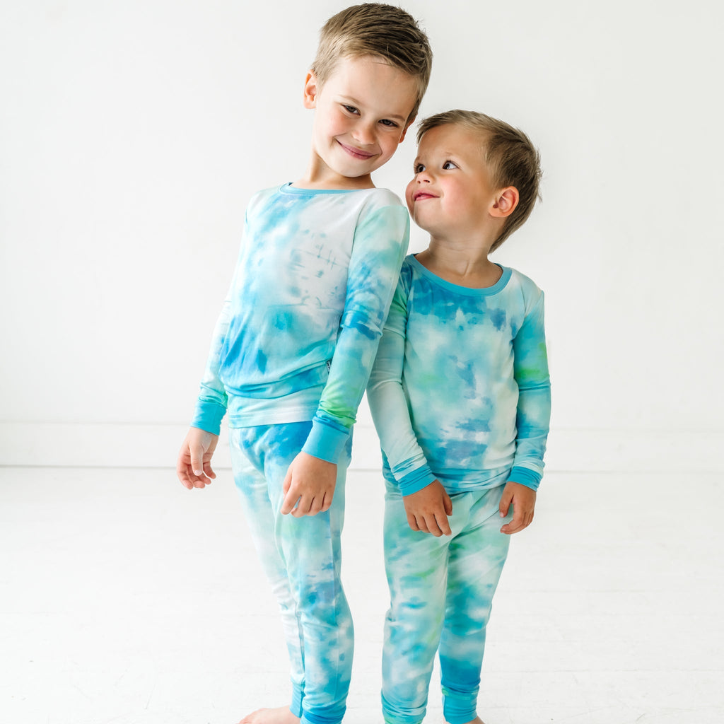 Tidepool Watercolor Two-Piece Pajama Set