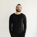 Black Men's Pajama Top