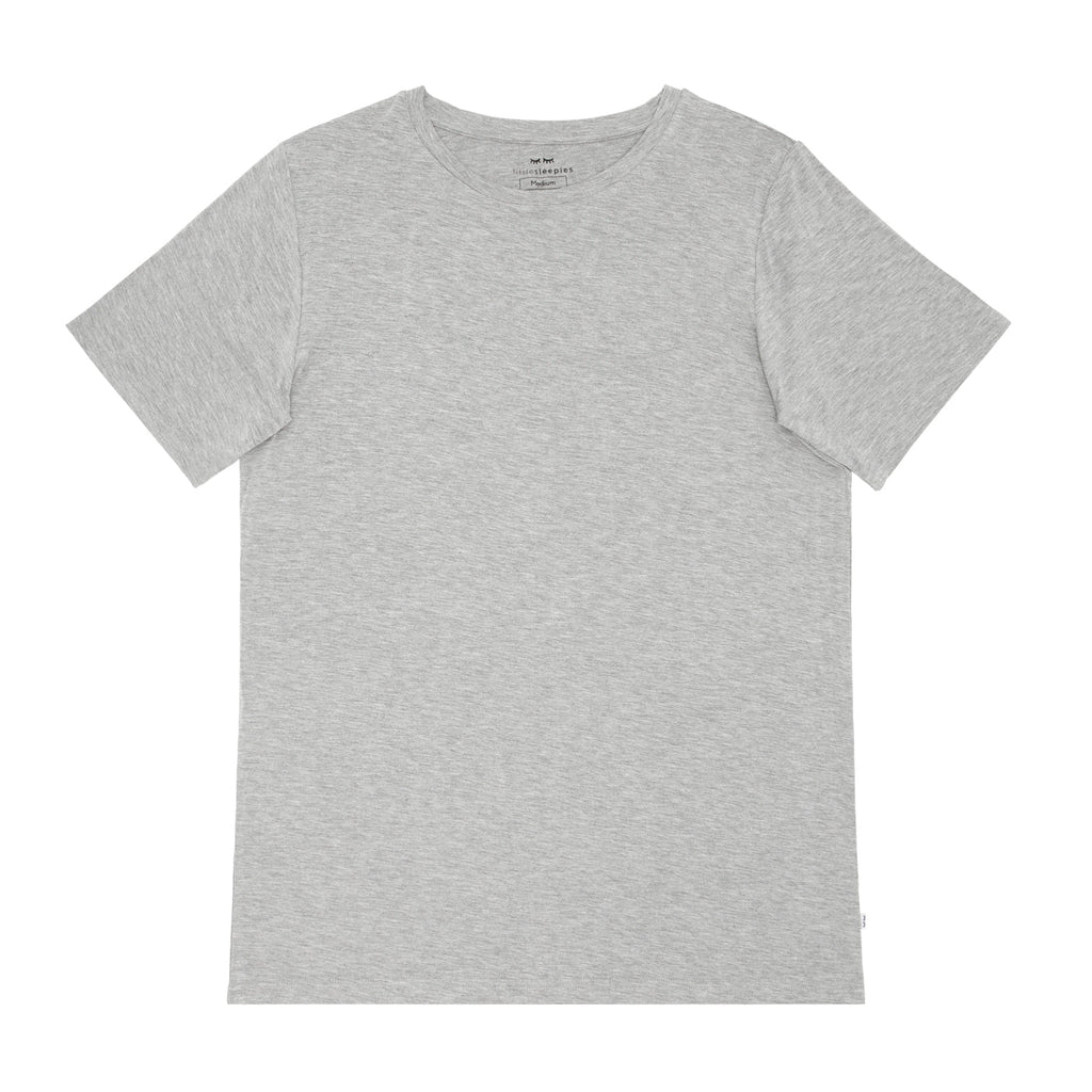 Heather Gray Men's Short Sleeve Pajama Top