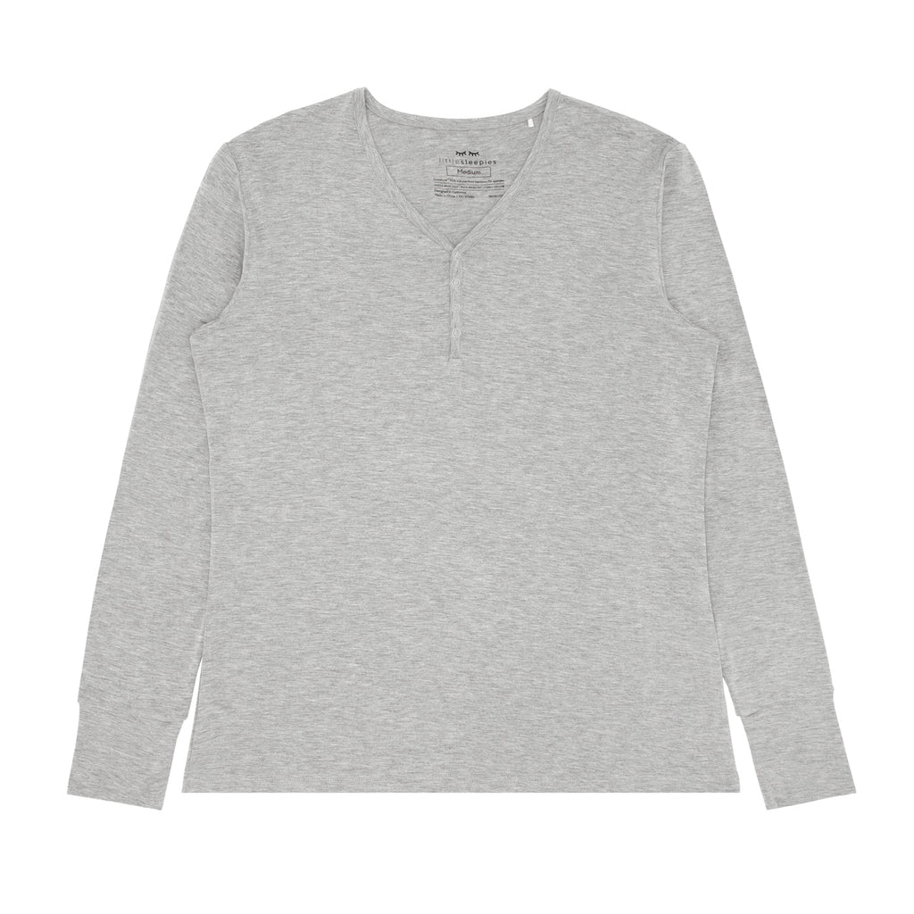 Heather Gray Women's Pajama Top