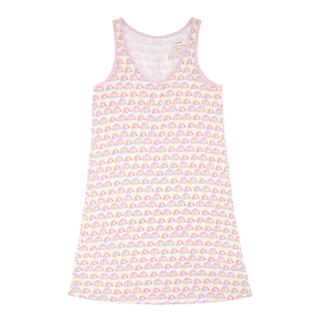 Pastel Rainbows Women's Tank Nightgown